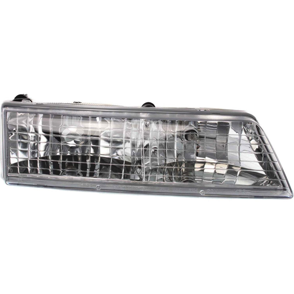Headlight Set For 95-97 Mercury Grand Marquis Sedan Left and Right With Bulb 2Pc