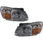 Headlight Set For 2007-2009 Kia Spectra Left and Right With Bulb 2Pc