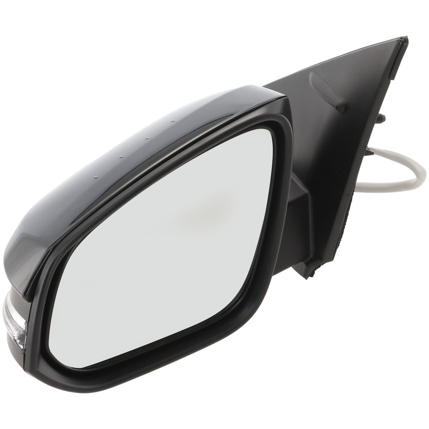 Mirror Power Heated Signal Smooth Black Left Driver Side for 13-15 Toyota Rav4