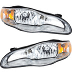 Headlight Set For 2000-2005 Chevrolet Monte Carlo Left and Right With Bulb 2Pc