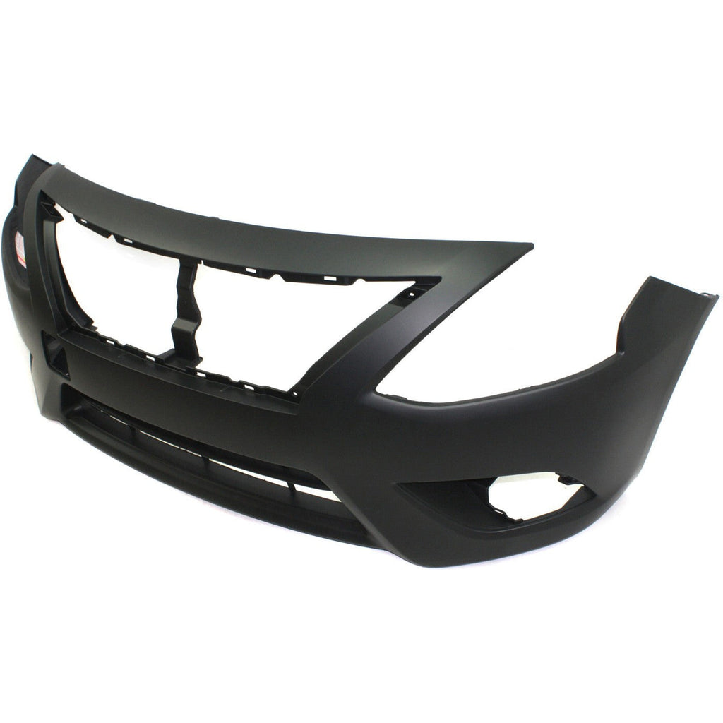 Front Bumper Cover For 2015-2016 Nissan Versa Primed