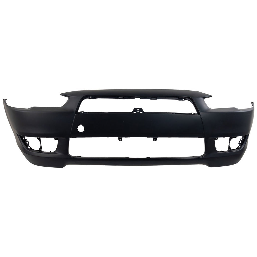 Front Bumper Cover For 2008-2015 Mitsubishi Lancer Primed With Fog Light Holes