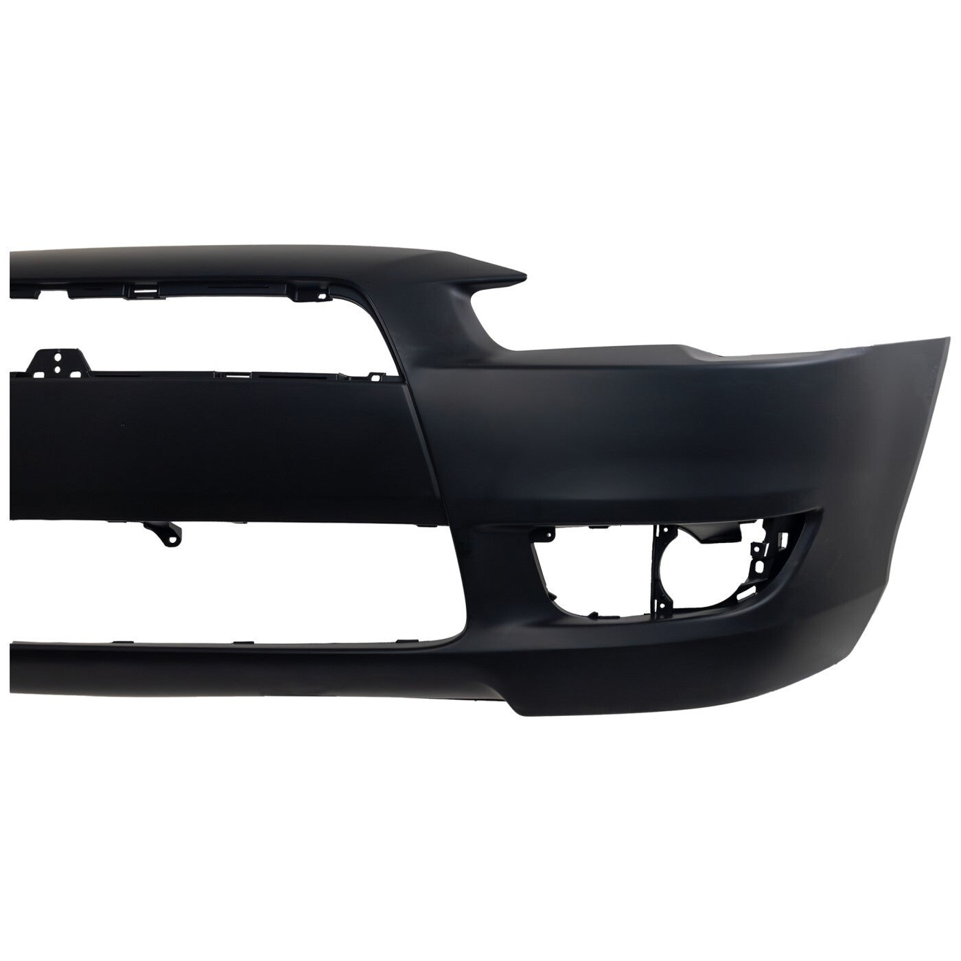 Front Bumper Cover For 2008-2015 Mitsubishi Lancer Primed With Fog Light Holes