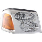 Driver and Passenger Side Headlights For GMC Envoy 2002-2009 Halogen with Bulbs
