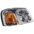 Driver and Passenger Side Headlights For GMC Envoy 2002-2009 Halogen with Bulbs