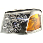Driver and Passenger Side Headlights For GMC Envoy 2002-2009 Halogen with Bulbs