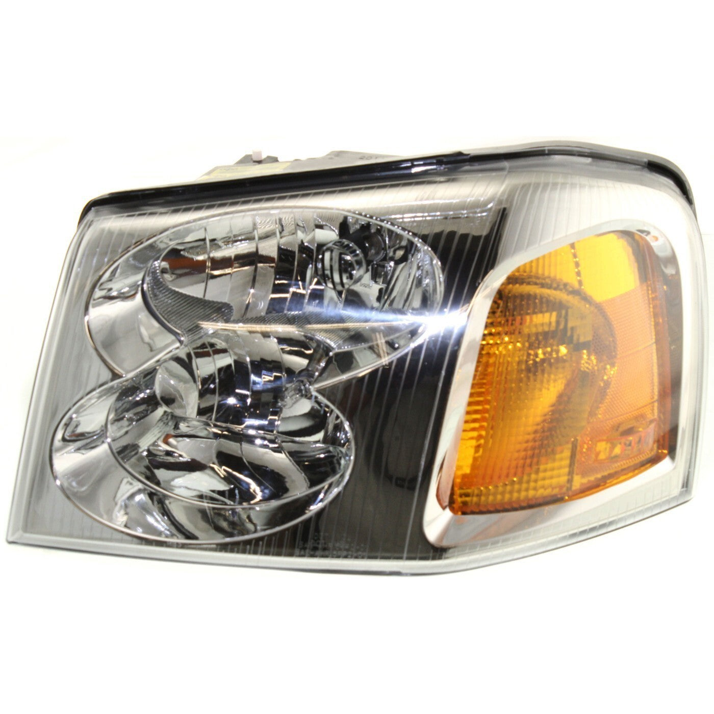 Driver and Passenger Side Headlights For GMC Envoy 2002-2009 Halogen with Bulbs