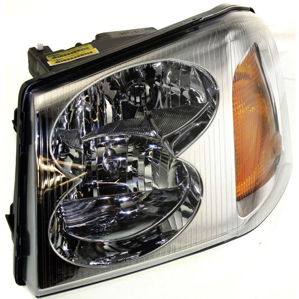 Driver and Passenger Side Headlights For GMC Envoy 2002-2009 Halogen with Bulbs