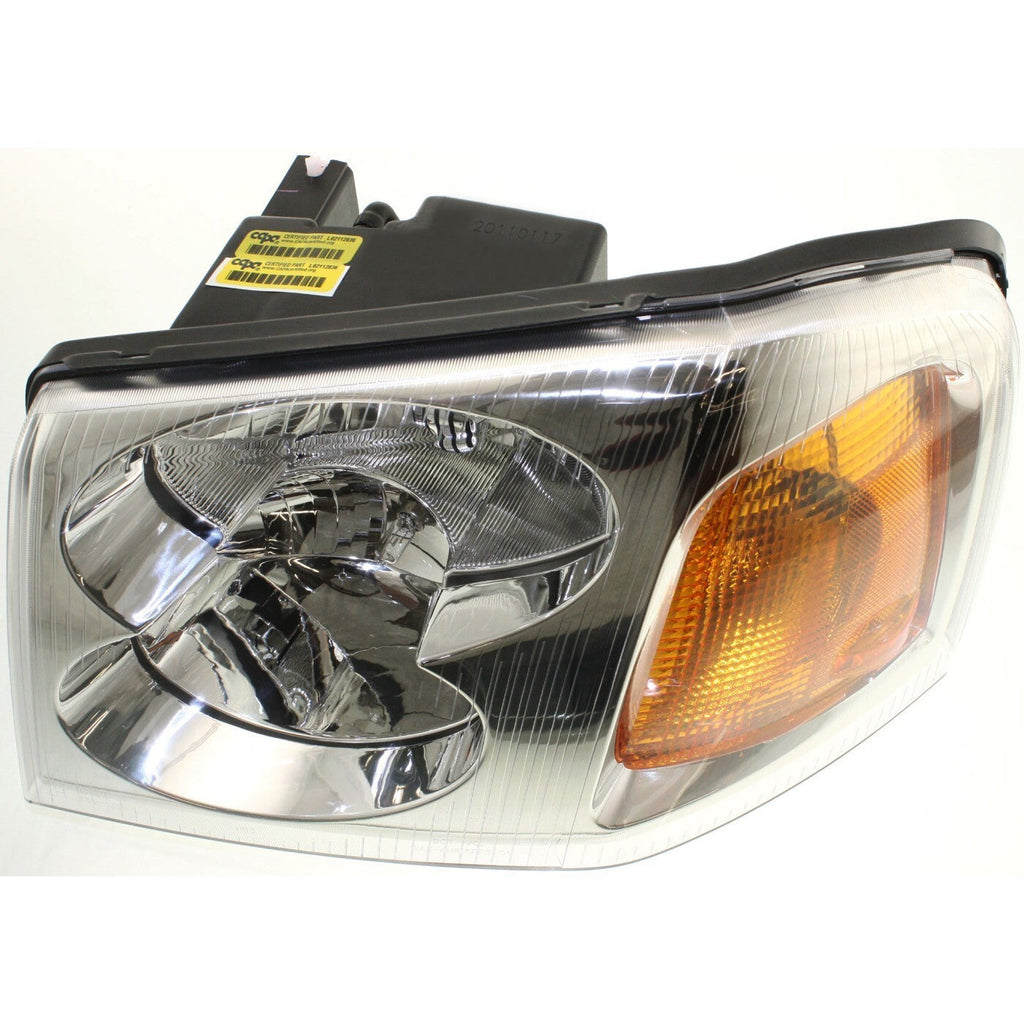 Driver and Passenger Side Headlights For GMC Envoy 2002-2009 Halogen with Bulbs