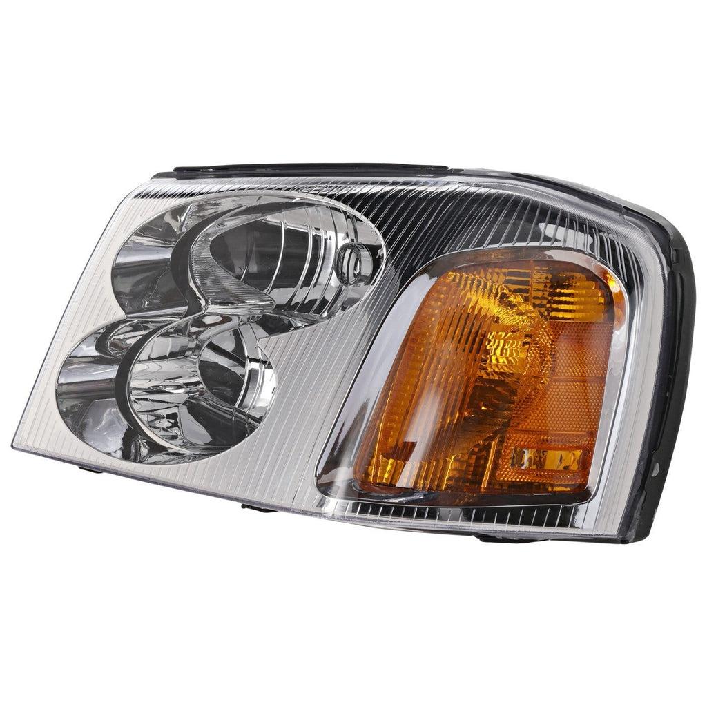 Driver and Passenger Side Headlights For GMC Envoy 2002-2009 Halogen with Bulbs
