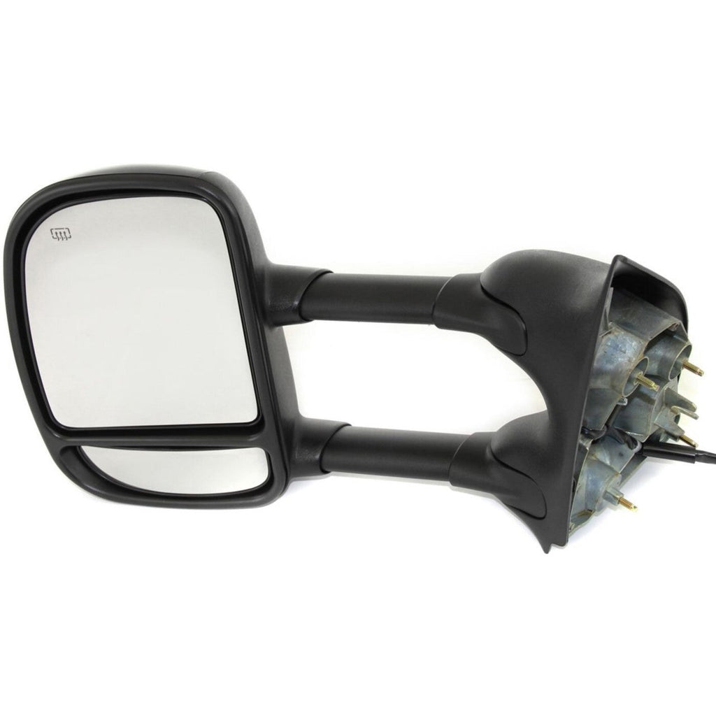 Tow Mirror For 2002 2007 Ford F-350 Super Duty Left Side Power Heat Corner Glass