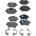 Front and Rear Ceramic Brake Pad Set For 2011-2016 Mini Cooper Countryman FWD