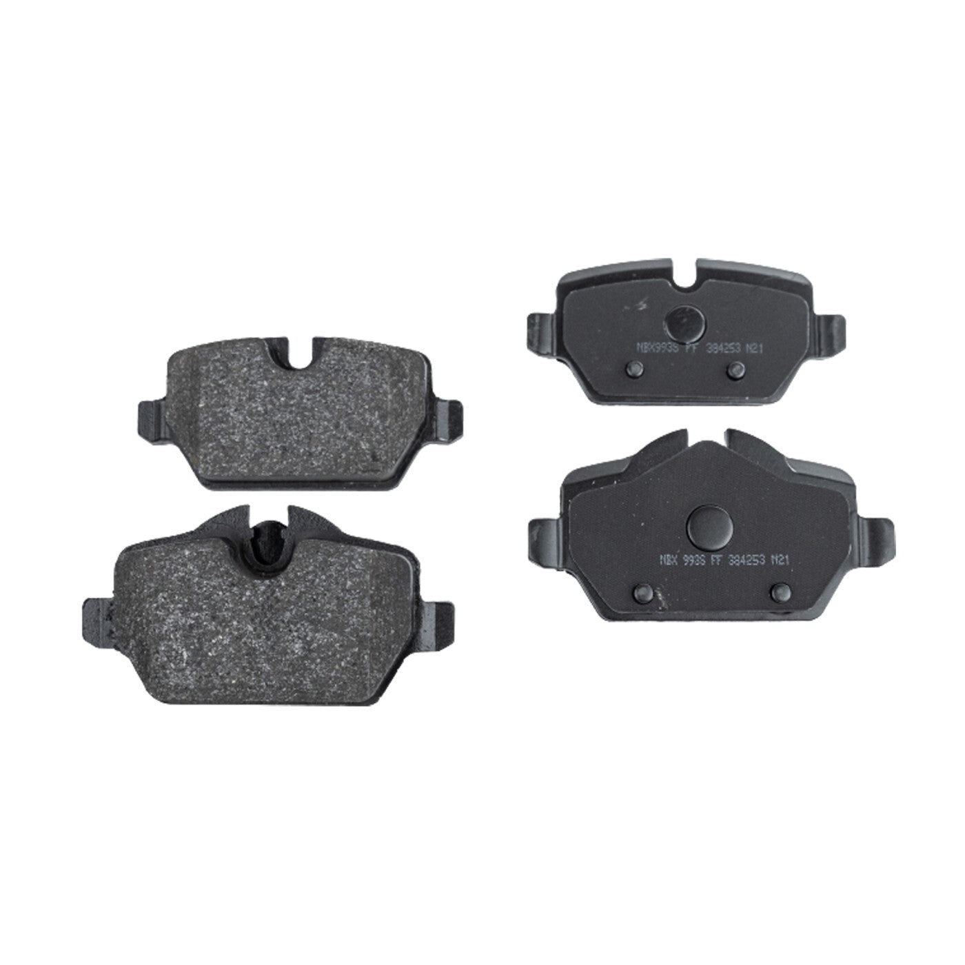 Front and Rear Ceramic Brake Pad Set For 2011-2016 Mini Cooper Countryman FWD