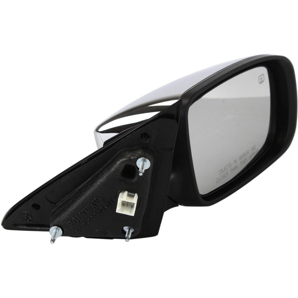 Power Mirror Heated Manual Fold Chrome Right For 2011-2014 Chrysler 200 Sedan
