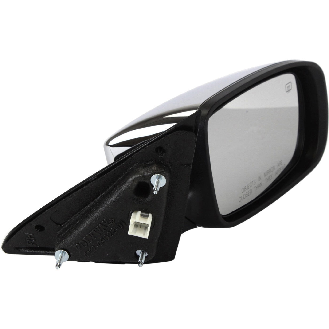 Power Mirror Heated Manual Fold Chrome Right For 2011-2014 Chrysler 200 Sedan