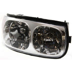 Driver and Passenger Side Headlight For Buick LeSabre 2000-2005 Halogen w/ Bulbs