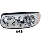 Driver and Passenger Side Headlight For Buick LeSabre 2000-2005 Halogen w/ Bulbs