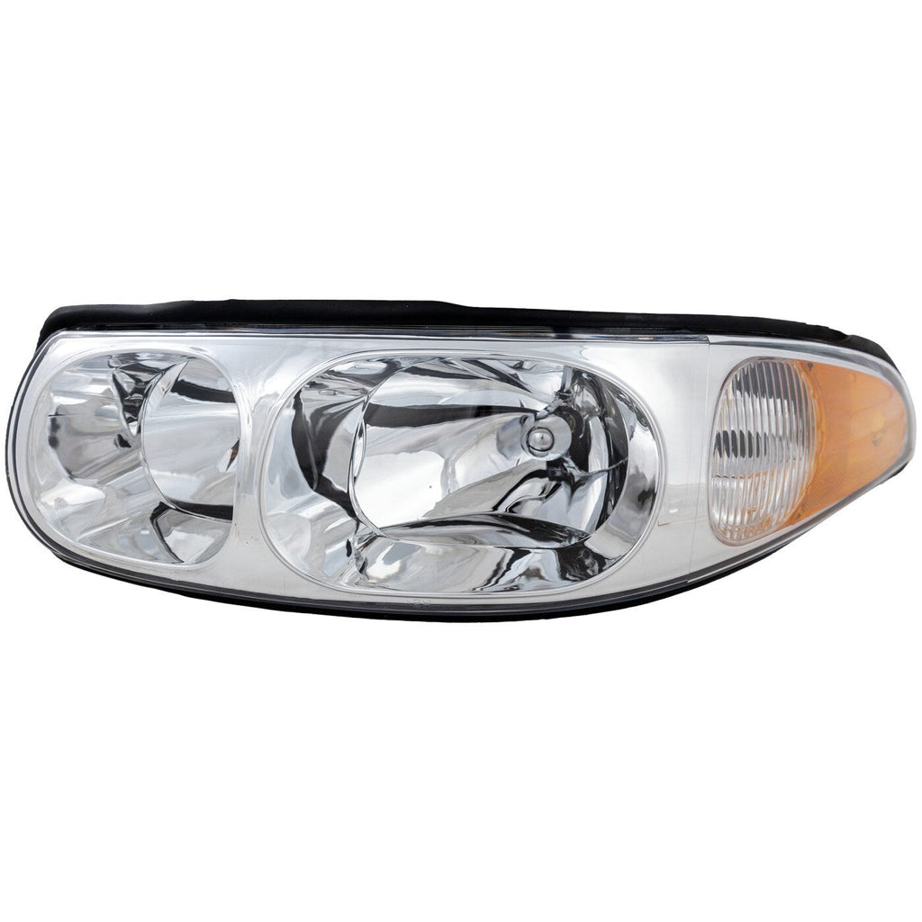 Driver and Passenger Side Headlight For Buick LeSabre 2000-2005 Halogen w/ Bulbs