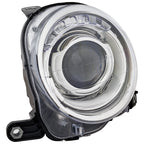 Headlight Set For 2012-2019 Fiat 500 Left and Right With Bulb 2Pc