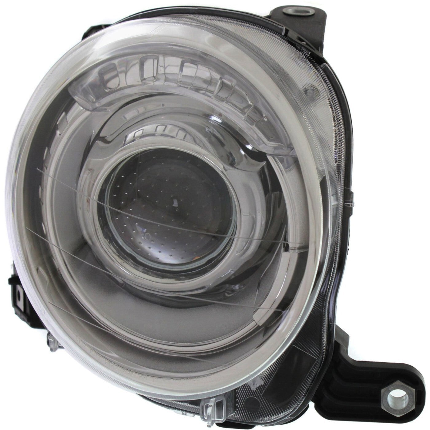 Headlight Set For 2012-2019 Fiat 500 Left and Right With Bulb 2Pc