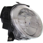 Headlight Set For 2012-2019 Fiat 500 Left and Right With Bulb 2Pc