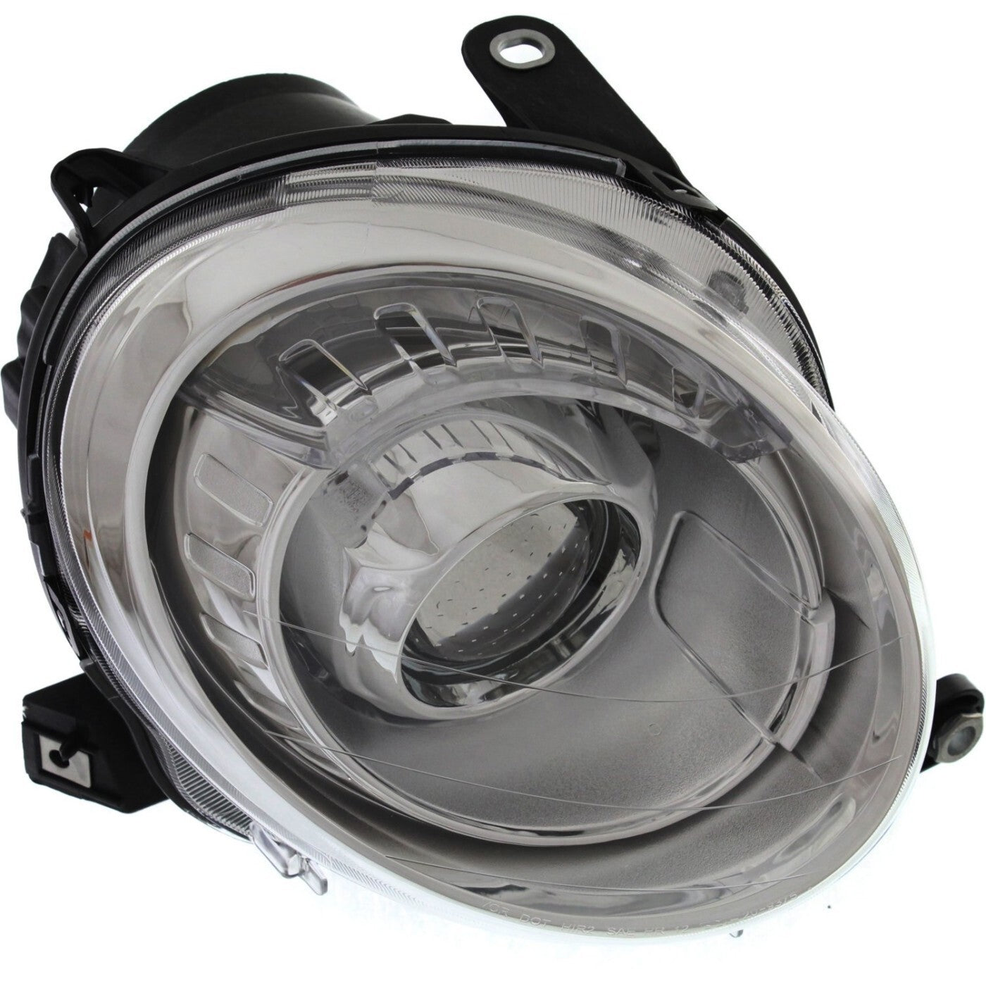 Headlight Set For 2012-2019 Fiat 500 Left and Right With Bulb 2Pc