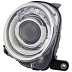 Headlight Set For 2012-2019 Fiat 500 Left and Right With Bulb 2Pc