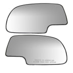Mirror Glass Set For 1999-2002 Chevrolet Silverado 1500 2500 with Backing Plate