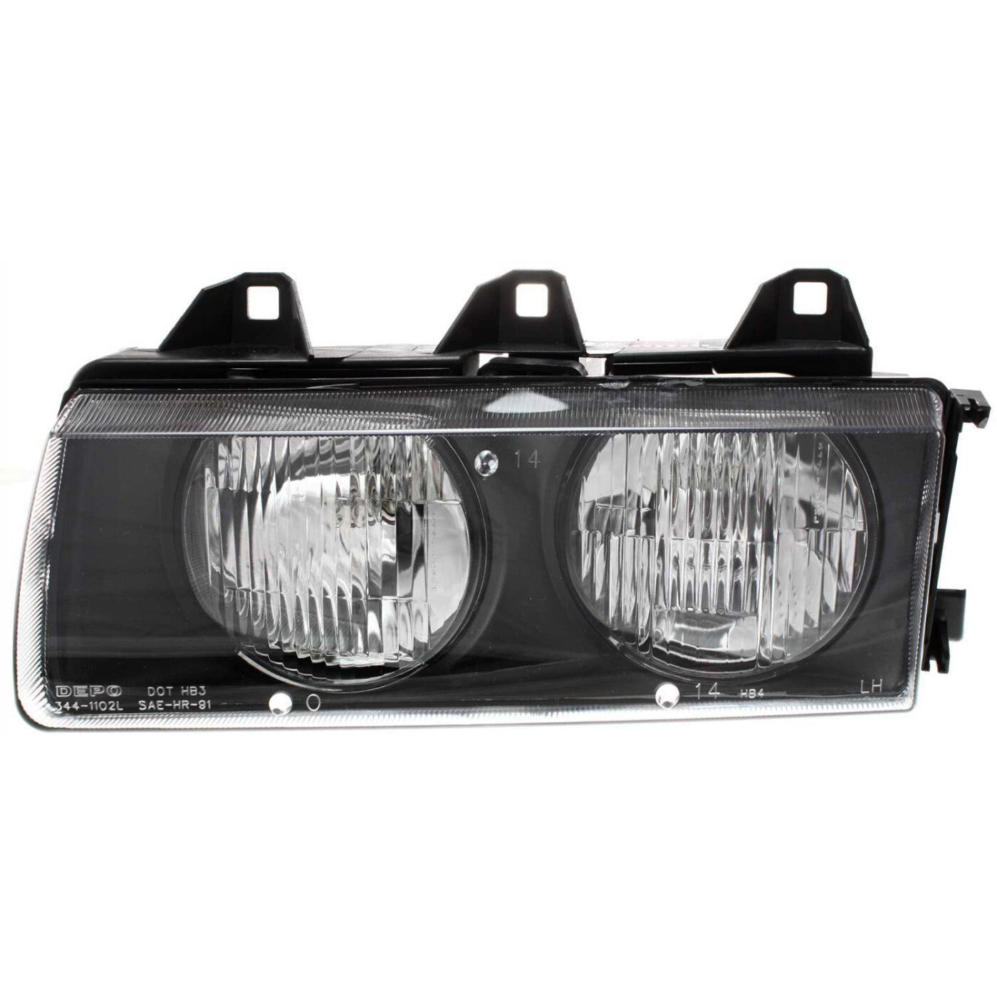 Driver and Passenger Side Headlight For BMW 328i 1996-1999 Halogen with Bulb(s)