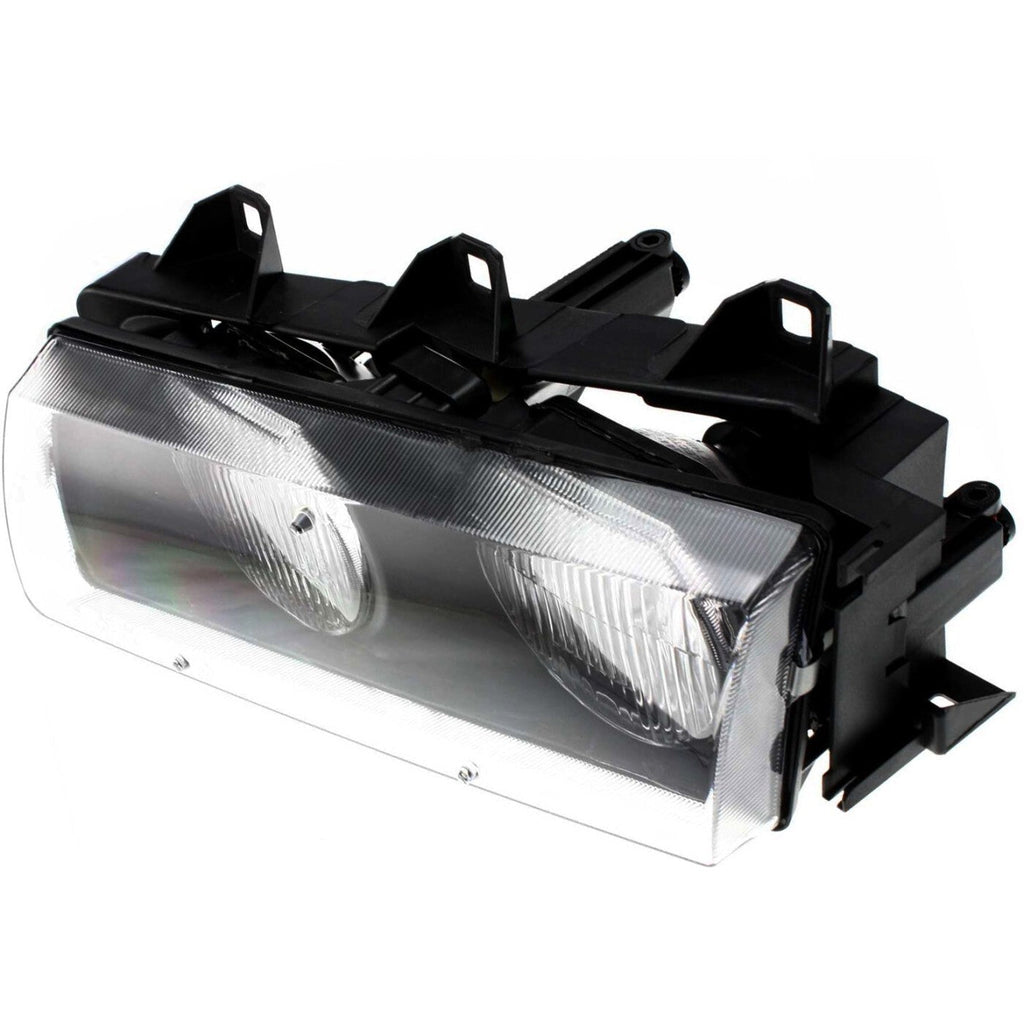 Driver and Passenger Side Headlight For BMW 328i 1996-1999 Halogen with Bulb(s)
