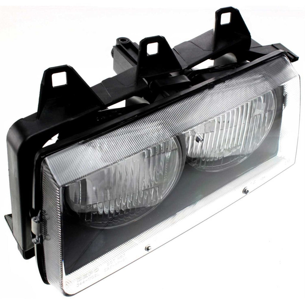 Driver and Passenger Side Headlight For BMW 328i 1996-1999 Halogen with Bulb(s)