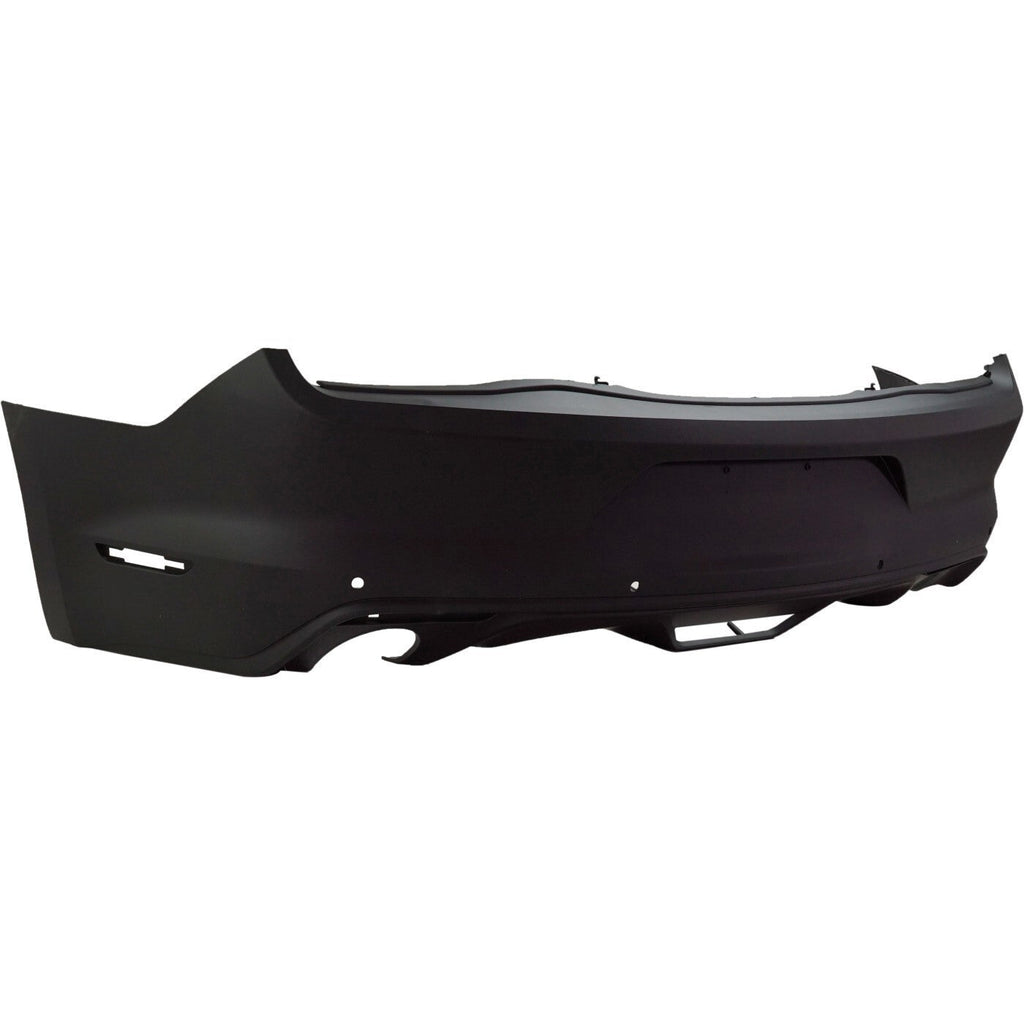 Rear Bumper Cover Fascia For 2015-2017 Ford Mustang Primed with Tow Hook Hole