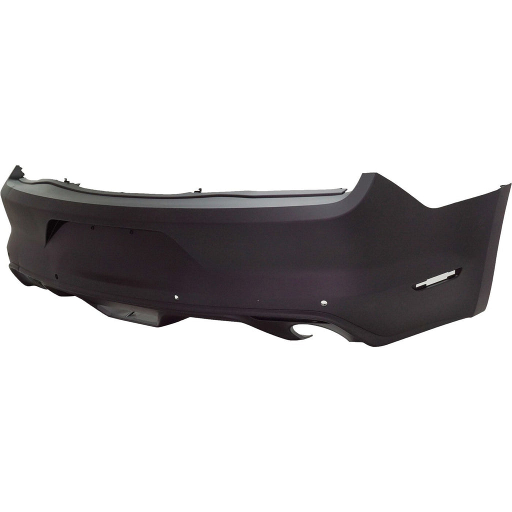 Rear Bumper Cover Fascia For 2015-2017 Ford Mustang Primed with Tow Hook Hole