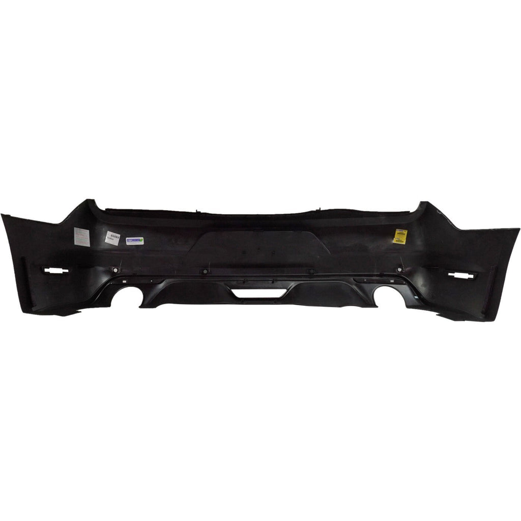 Rear Bumper Cover Fascia For 2015-2017 Ford Mustang Primed with Tow Hook Hole