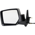Power Mirror For 2007-2017 Jeep Patriot Left Textured Black Manual Folding