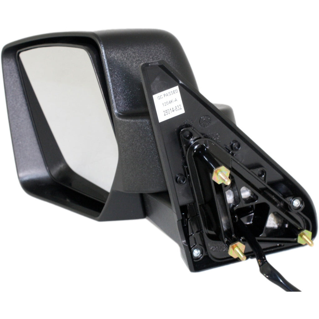 Power Mirror For 2007-2017 Jeep Patriot Left Textured Black Manual Folding