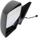 Power Mirror For 2007-2017 Jeep Patriot Left Textured Black Manual Folding