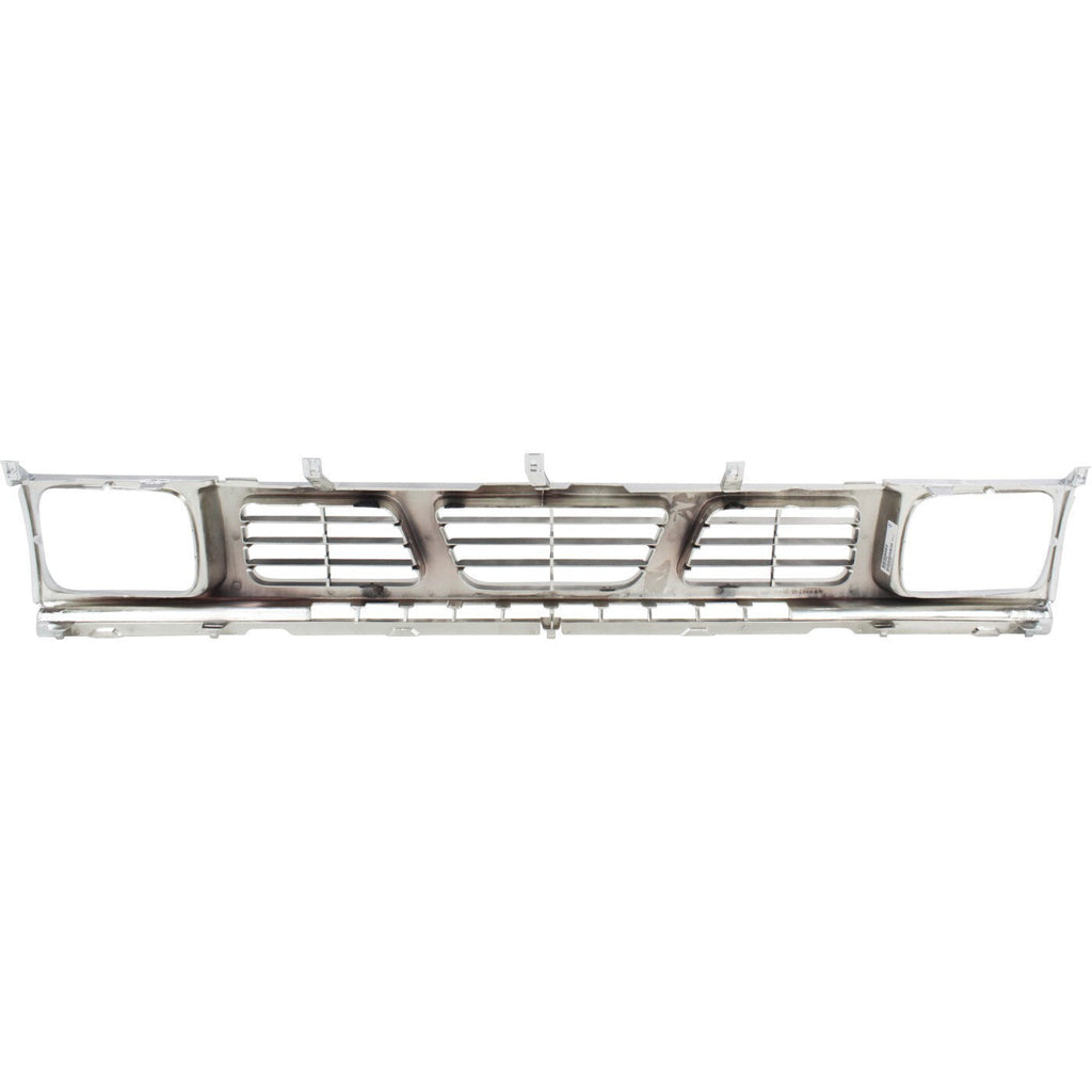 Bumper Kit For 1996-1997 Nissan Pickup Front Chrome with Grille Assembly