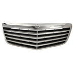 Grille For 2007-2009 Mercedes Benz E350 E550 Chrome Shell w/ Black Insert