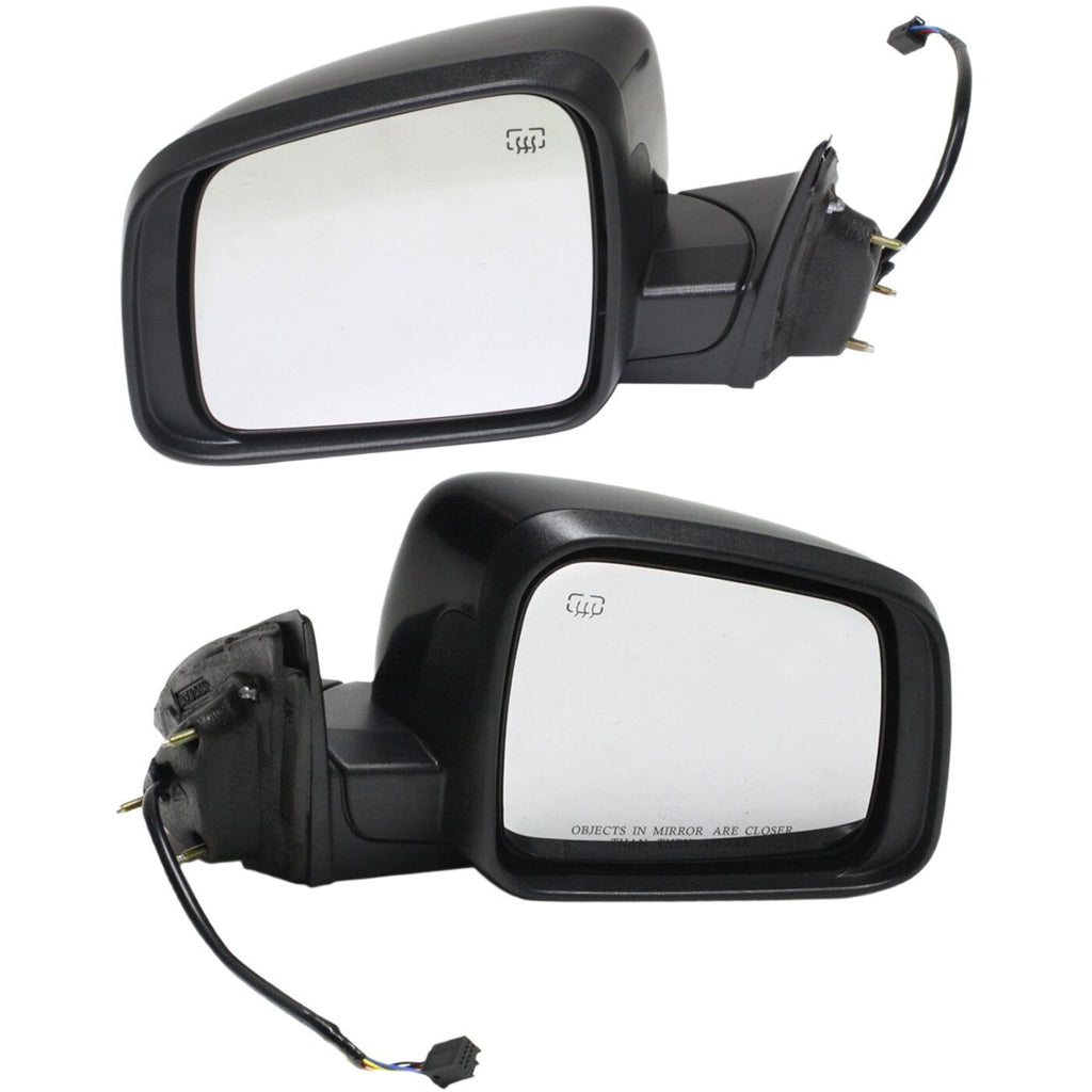 Power Mirror Pair For 2011-2018 Jeep Grand Cherokee Heated Paintable