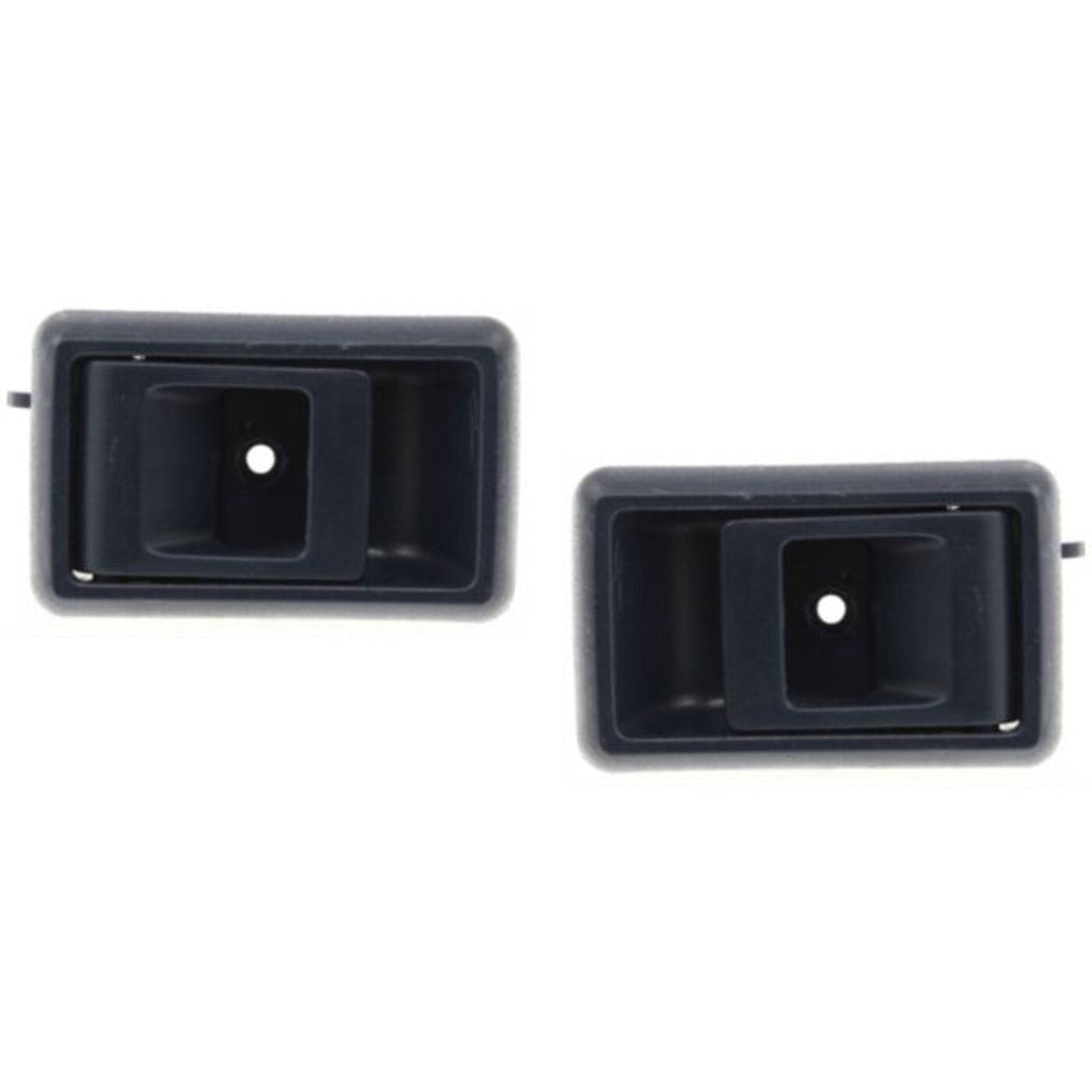 Blue Inner Interior Inside Door Handle Pair Set for Toyota Corolla Pickup Truck