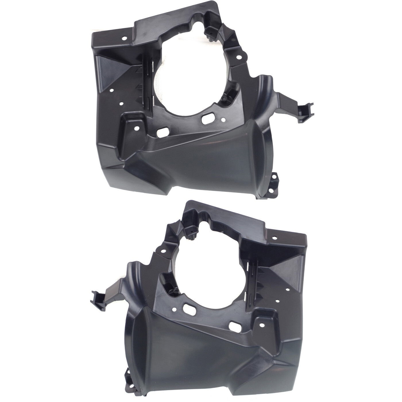 Fog Light Bracket Set For 2014-2016 BMW 428i Front Left and Right Textured Black