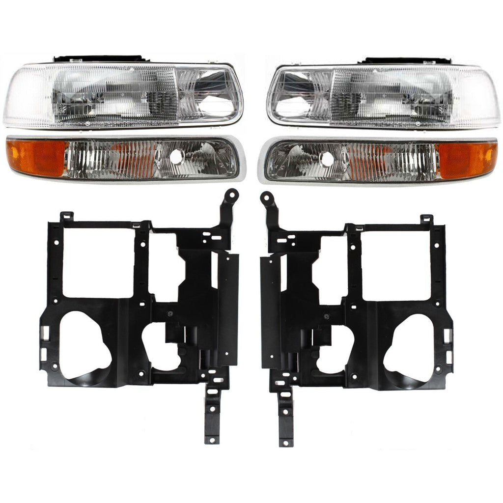 Headlight Parking Light Kit For 1999-02 Chevrolet Silverado 1500 Left and Right