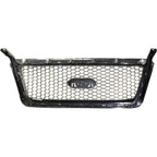 Grille For 2004-2008 Ford F-150 Chrome Shell w/ Beige Insert Plastic