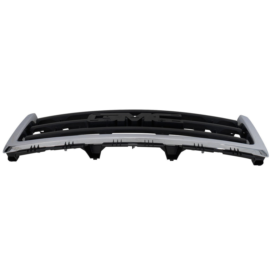 Grille Assembly For 2007-2013 GMC Sierra 1500 Chrome Shell With Emblem Provision