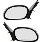 Set Of 2 Mirror Power For 2000-2007 Ford Taurus Left And Right Textured Black