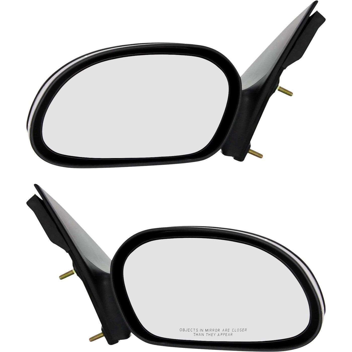 Set Of 2 Mirror Power For 2000-2007 Ford Taurus Left And Right Textured Black
