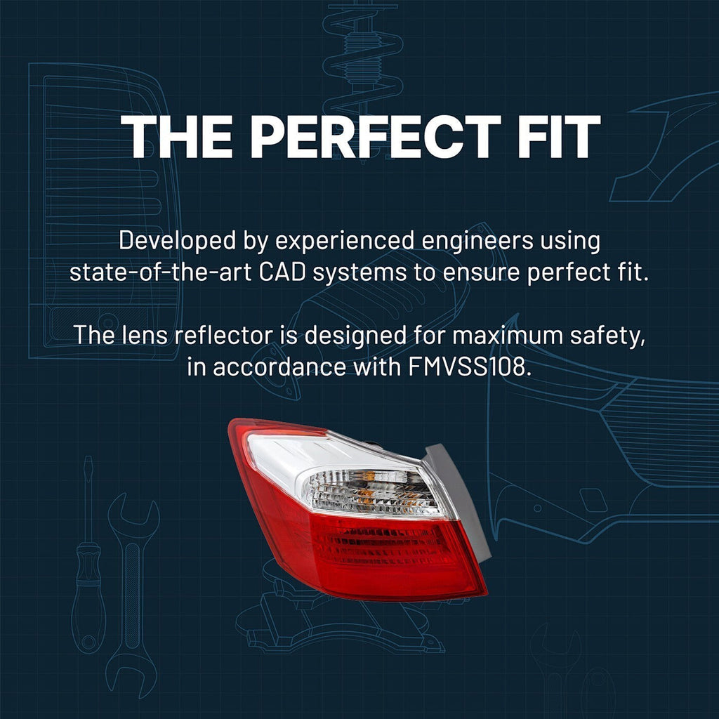 Tail Light Set For 1981-1993 Dodge D150 and W250 Driver and Passenger Side