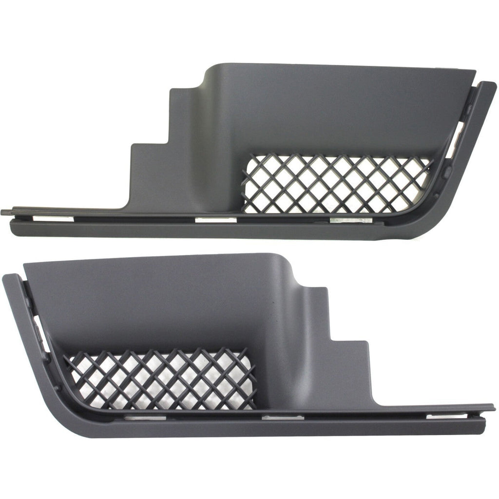 Bumper Filler For 2006-2009 Chevrolet Trailblazer w/ mesh grille Set of 2