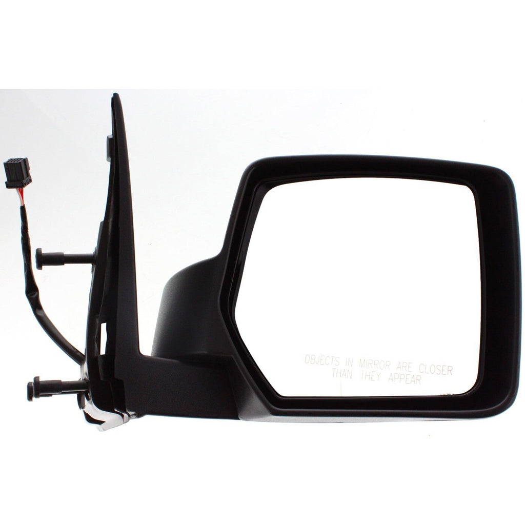 Power Mirror Set For 2008-2012 Jeep Liberty Textured Black Manual Folding